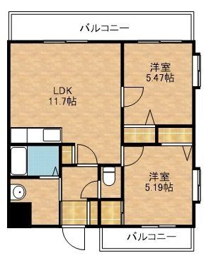 パエーゼ駅南の間取り