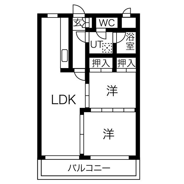 リヴァーサイド植田の間取り