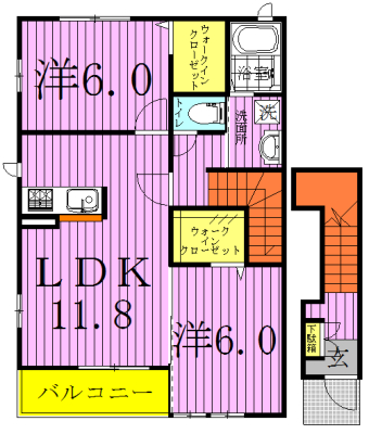 ブロードシティ　Ｄ棟の間取り