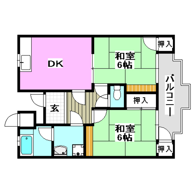 【山勘マンションの間取り】