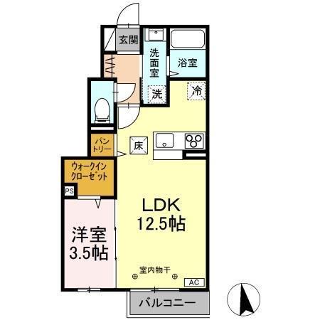 Ｄ－ｒｏｏｍ南二番町　Ｃの間取り