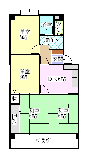 レジデンスカニエの間取り