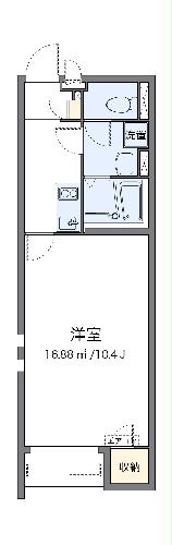 クレイノＨＩＫＡＲＩの間取り