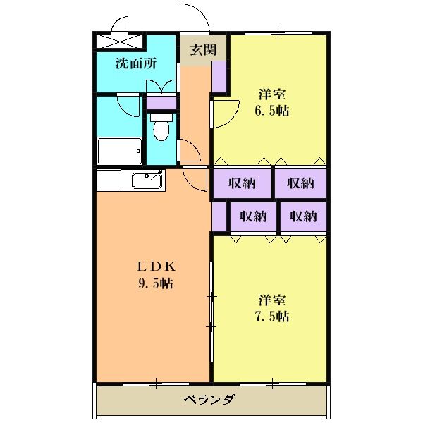 本巣市温井のマンションの間取り