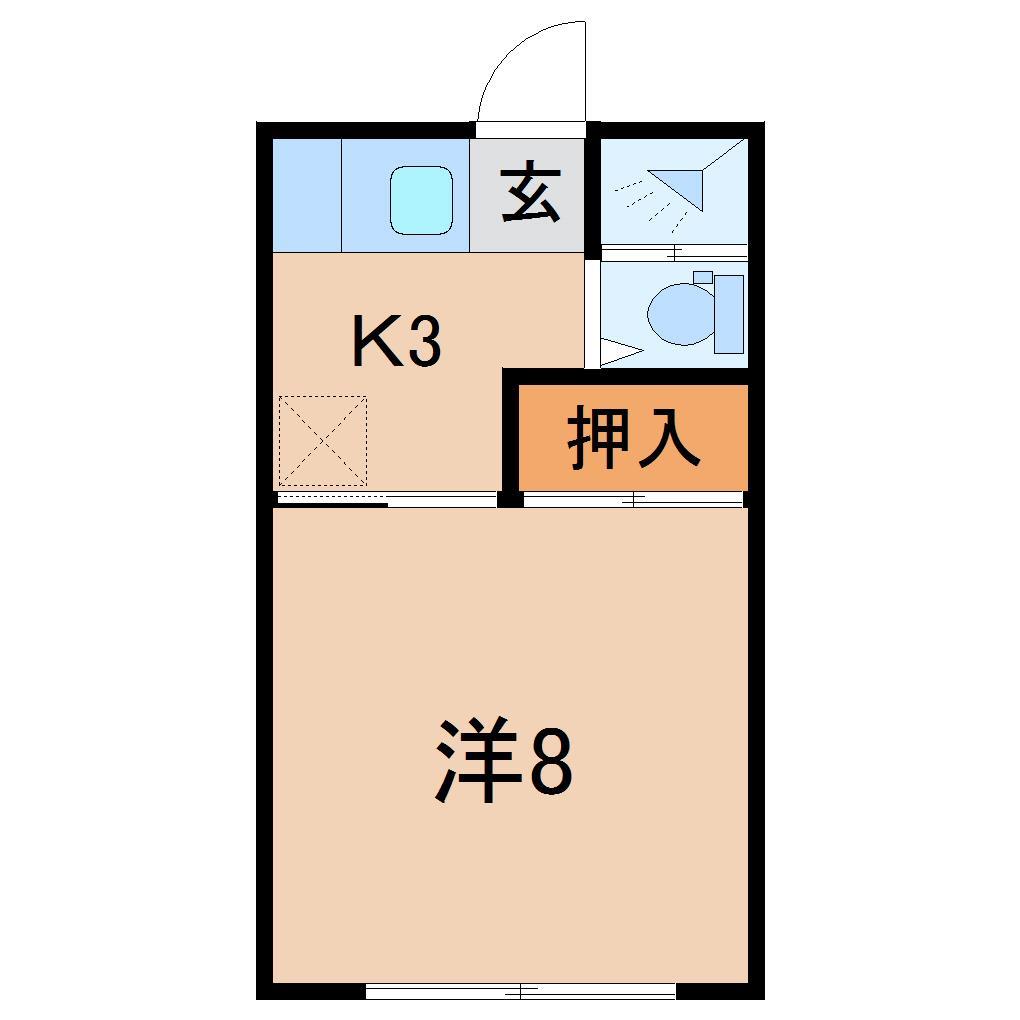 南福島ハイツＡの間取り