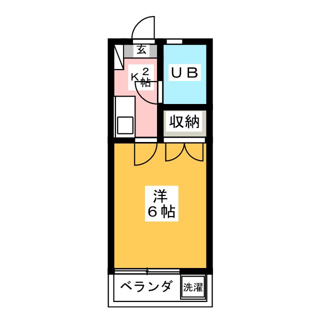 ホワイトハイム名瀬の間取り