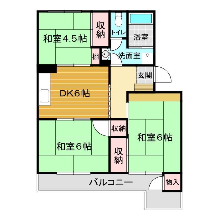 ハイツ江本の間取り