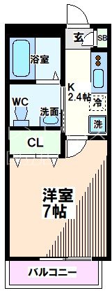 国分寺市本多のアパートの間取り