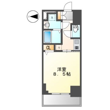 S-RESIDENCE平安通の間取り