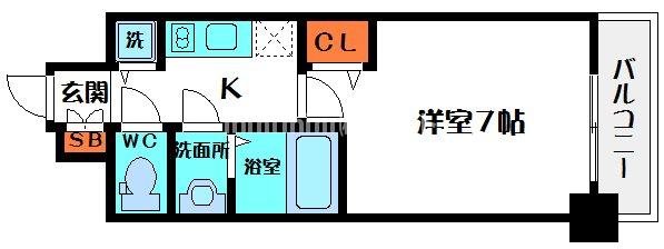 プレサンス水都ＯＫＡＷＡの間取り