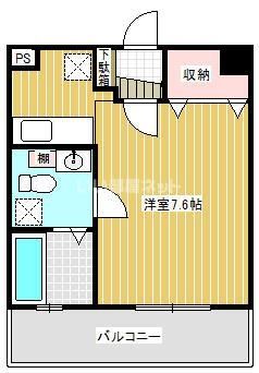 川越市小仙波町のマンションの間取り