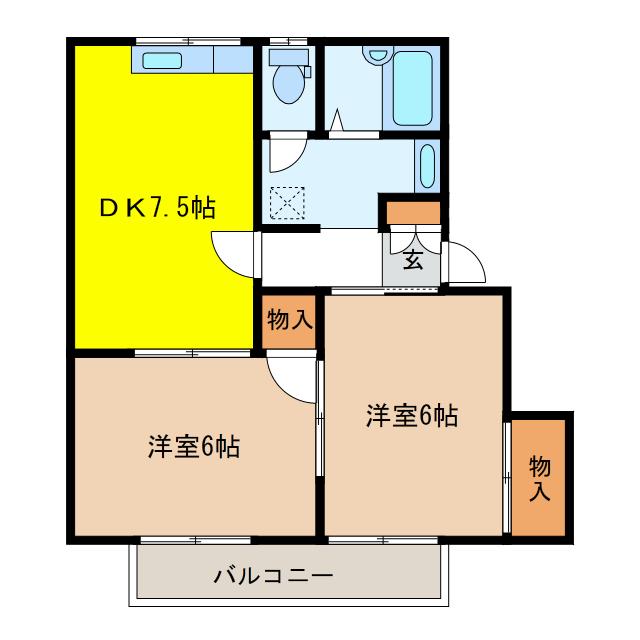 ハイム８８Bの間取り