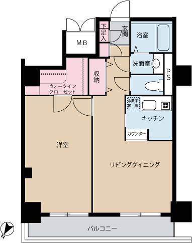 メゾンドヴィレ日本橋茅場町の間取り