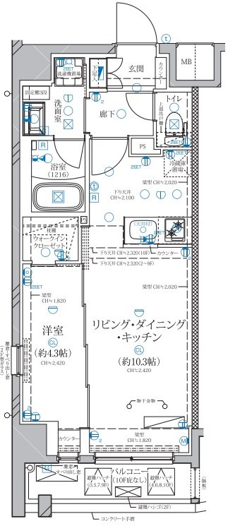 ディアレイシャス赤羽の間取り