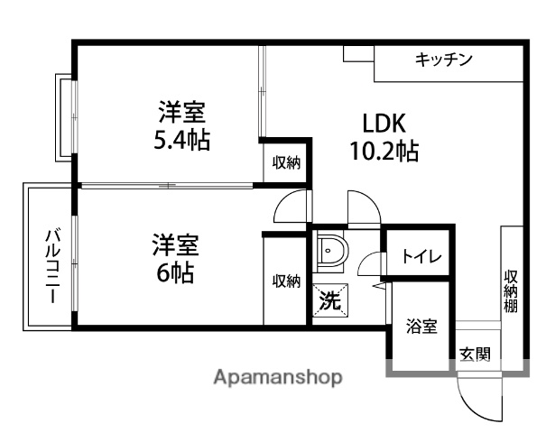 田井ハイツの間取り