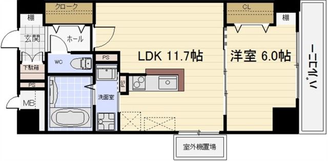 ノーブル徳川の間取り