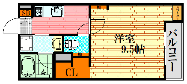 三次市十日市東のアパートの間取り