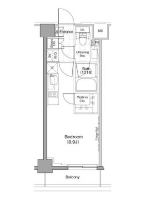 ザ・パークハビオ新宿の間取り