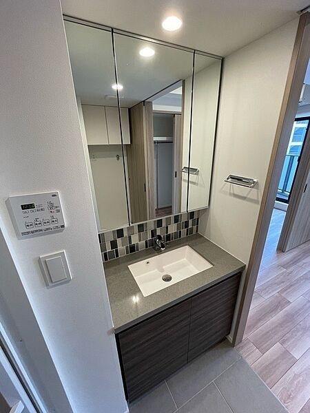 洗面設備　別タイプ部屋　参考写真です