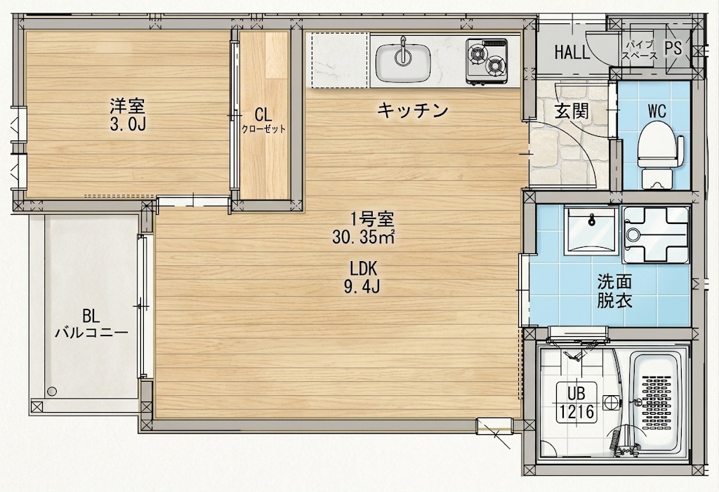 REGALEST HANAZONOの間取り写真