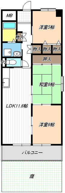 ポートシティ高木IIの間取り写真