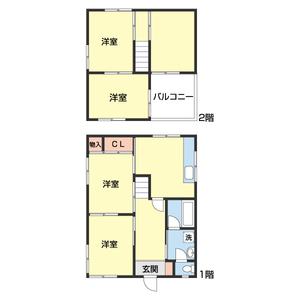 木ノ本209-5戸建の間取り写真