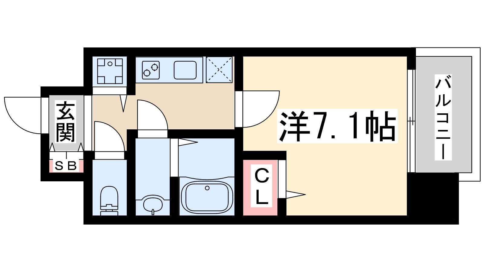 地下鉄御堂筋線 西中島南方駅 徒歩6分 10階建 築8年の間取り写真