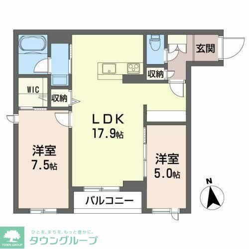 シャーメゾン新寺Iの間取り写真