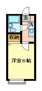 都営新宿線 篠崎駅 徒歩19分 2階建 築35年の間取り写真