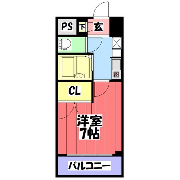 セントラルハイツ筒井の間取り写真