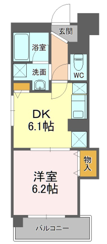 Avenue静岡茶町の間取り写真