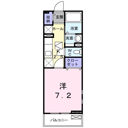 ＪＲ吉備線 東総社駅 徒歩25分 2階建 築19年の間取り写真
