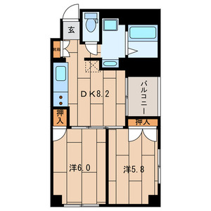 生活館ビルの間取り