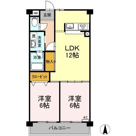 コーラル半田の間取り