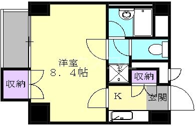 愛知県名古屋市千種区今池５（マンション）の賃貸物件の間取り
