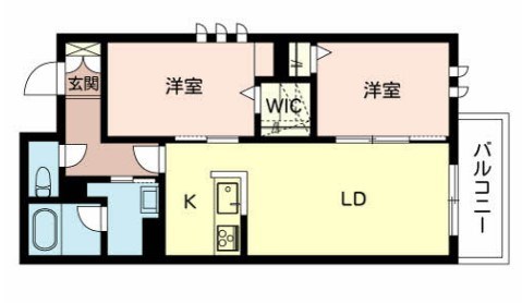 姫路市苫編のマンションの間取り