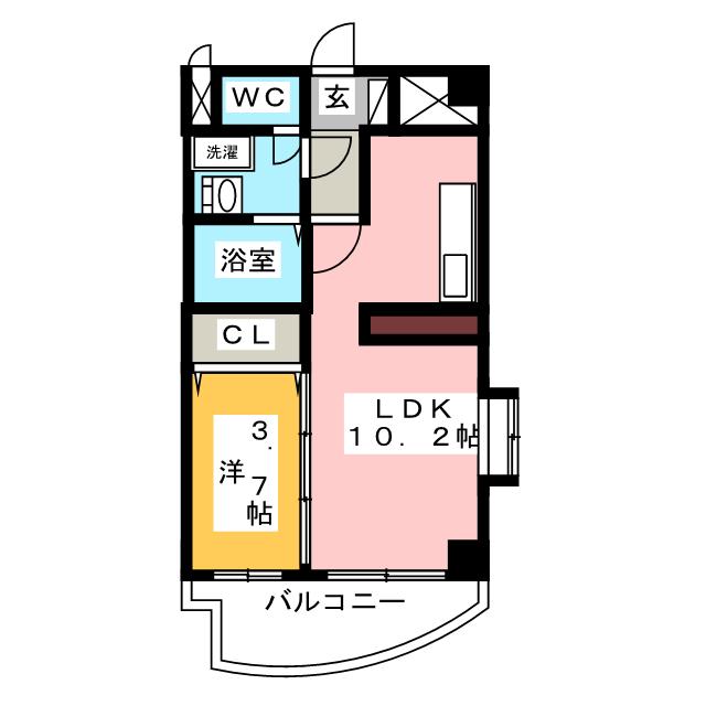 プラシード鳴海の間取り