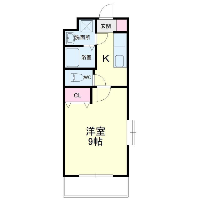 袋井市愛野東のマンションの間取り