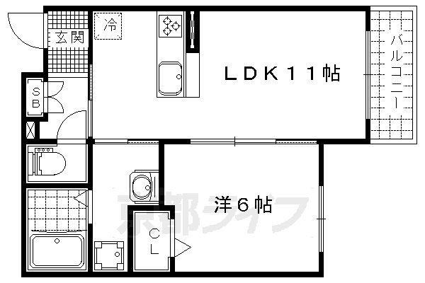 シャーメゾン日野の間取り