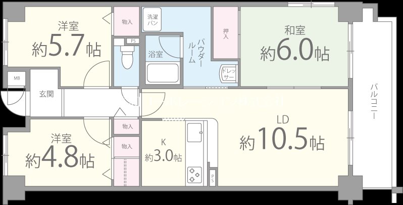 コスモス・ミソノの間取り