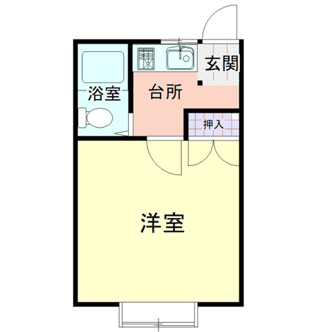 米沢市本町のアパートの間取り