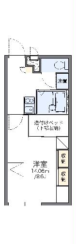 レオパレスノースセブンの間取り