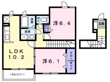 【カーサ・プリムラの間取り】