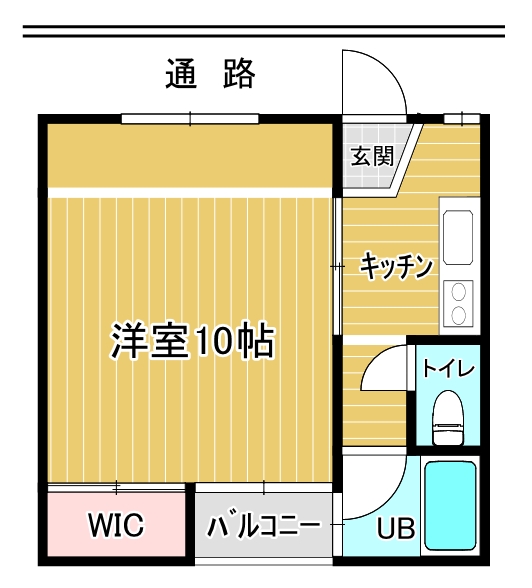 ベイシック　202号の間取り