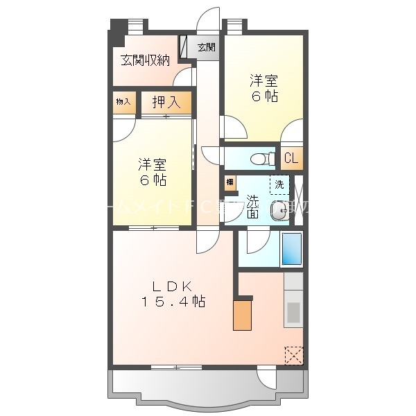 ヴァンクレールTWOの間取り