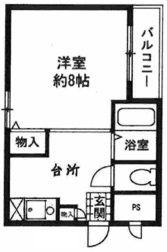 【神戸市灘区城内通のマンションの間取り】