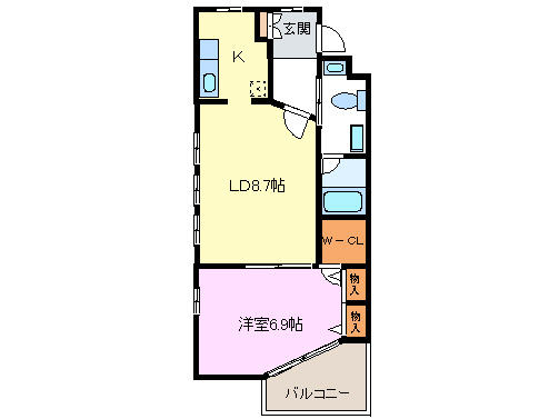 三島市泉町のマンションの間取り