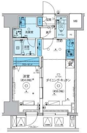 【リヴシティ横濱関内弐番館の間取り】