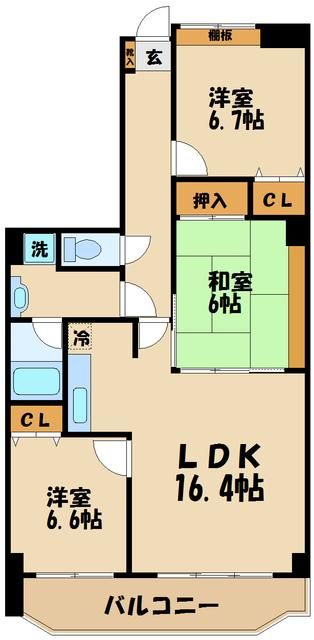 エルパラドールの間取り