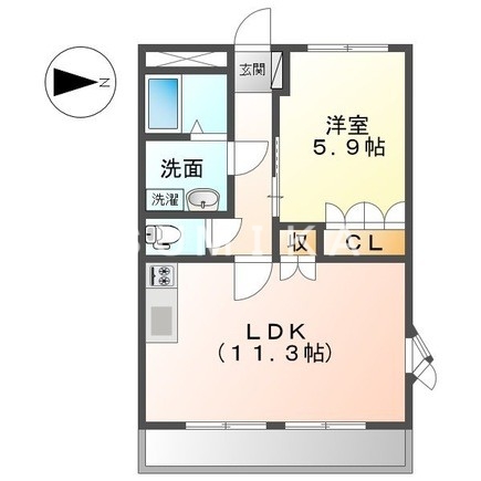 ウエストビレッジ４３４の間取り